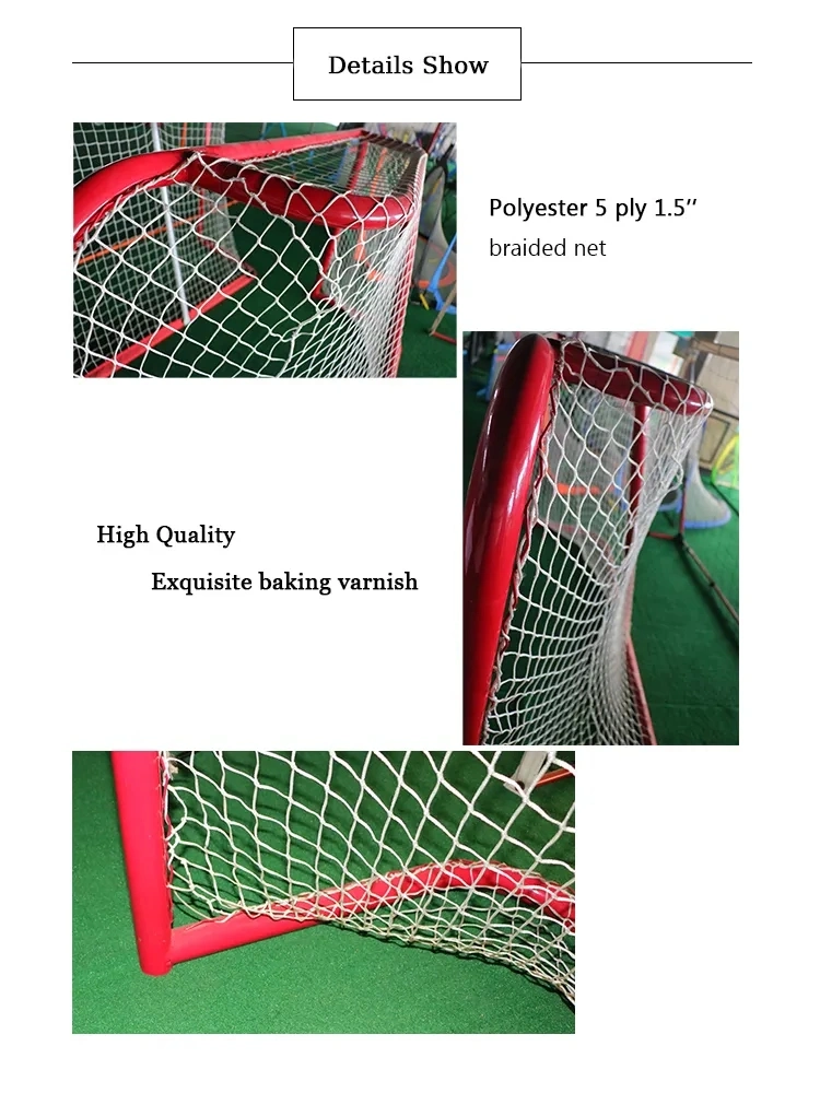 Sporting Goods Professional Portable Hockey Game Goal with Polyester Net