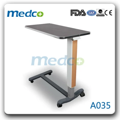 Equipamento médico ajustável sobre a mesa de cabeceira para hospital mesa de cabeceira para paciente