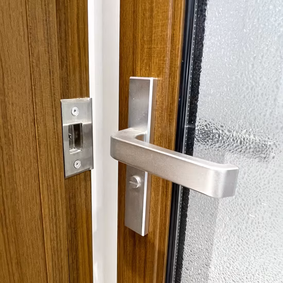 Porta de banheiro de alumínio estilo moderno/estrutura de alumínio com vidro